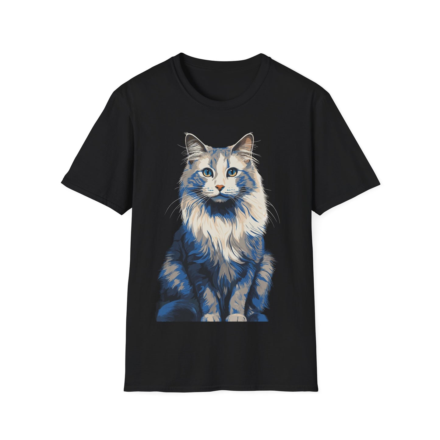 Vintage Ragdoll Cat T-Shirt, Cute Kitty Lover Gift Tee, Cat Mom Shirt, Retro Feline Graphic Top, Cat Lady Fashion Apparel