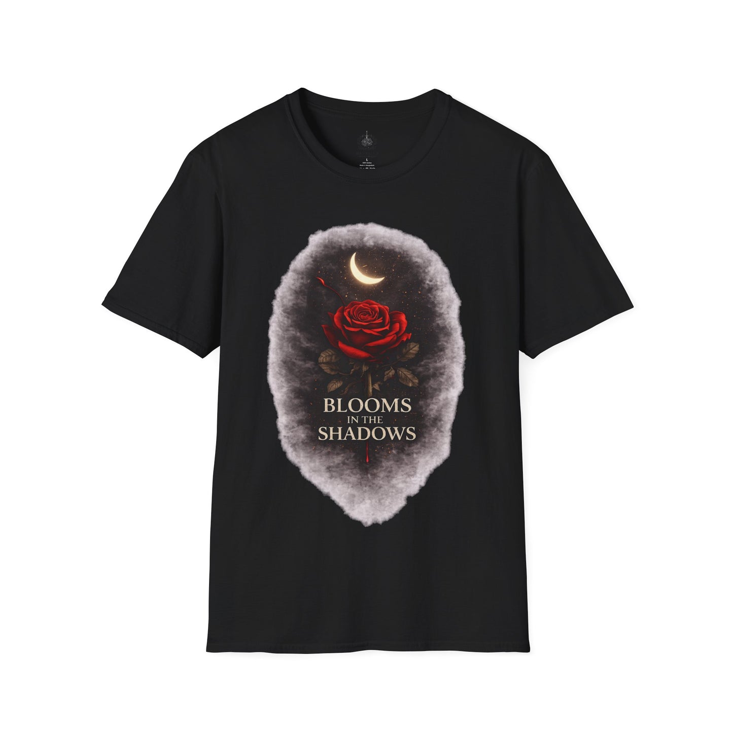 🌙🌹 Blooms in the Shadows – Gothic Dark Romance T-Shirt