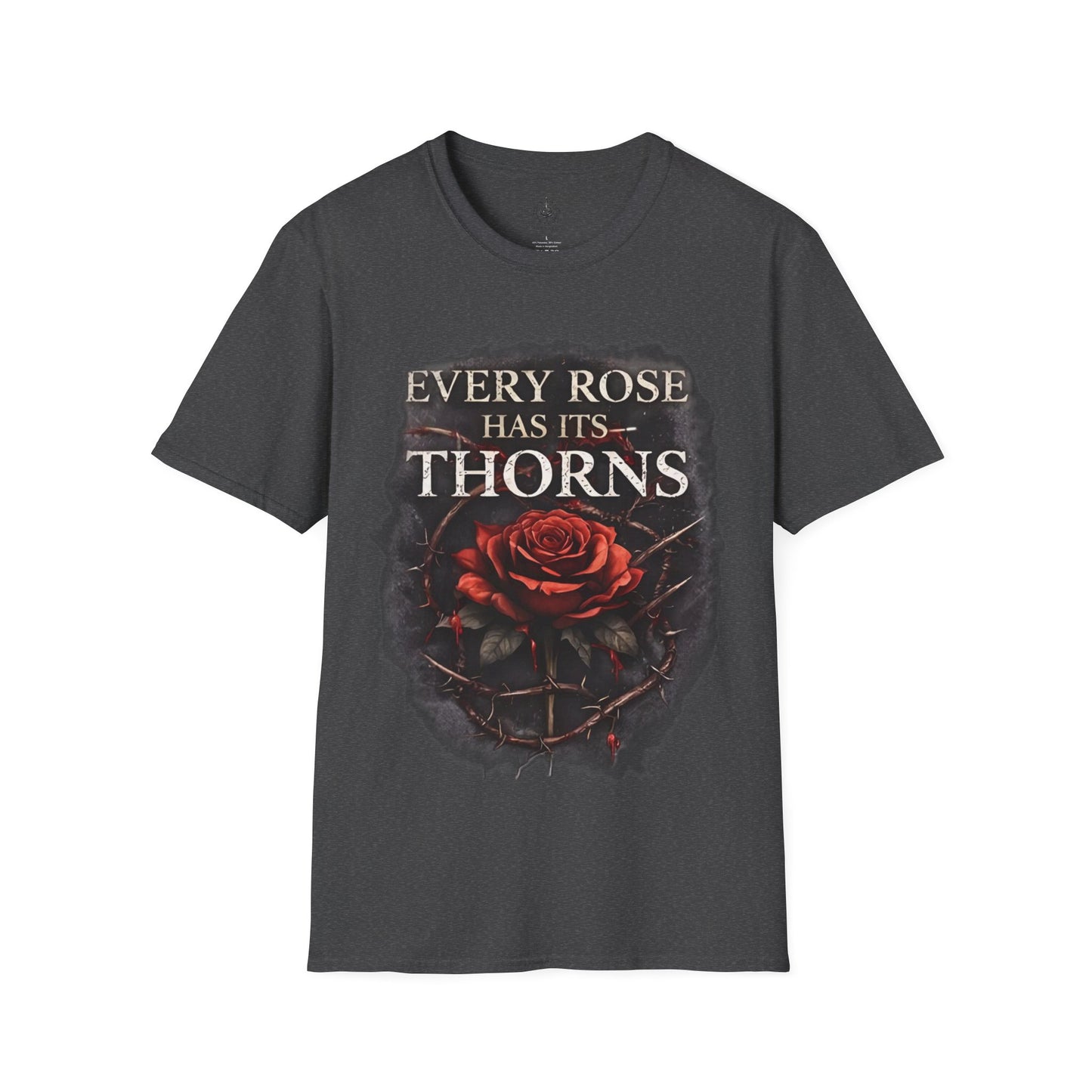 🌹 Every Rose Has Its Thorns – Dark Romance Gothic T-Shirt