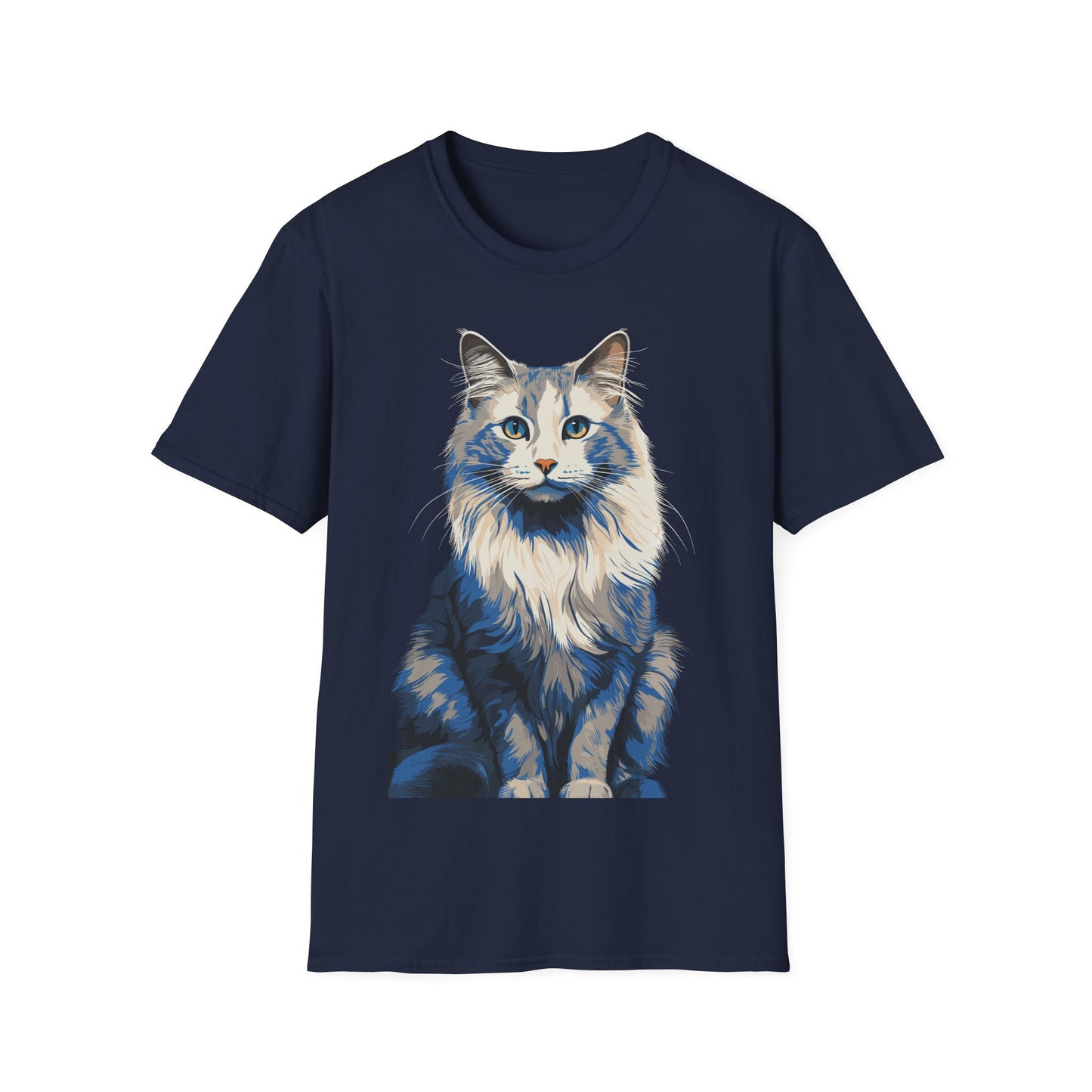 Vintage Ragdoll Cat T-Shirt, Cute Kitty Lover Gift Tee, Cat Mom Shirt, Retro Feline Graphic Top, Cat Lady Fashion Apparel
