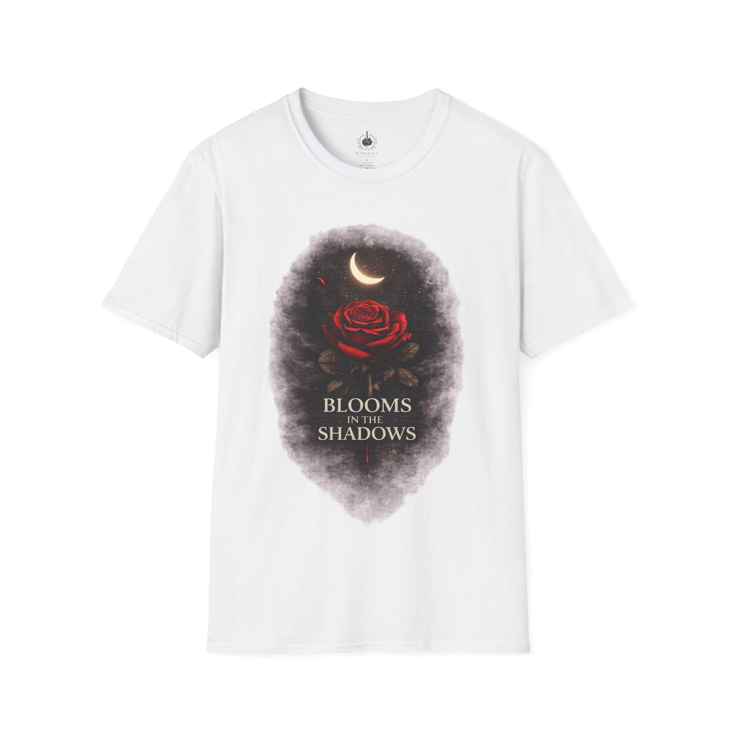 🌙🌹 Blooms in the Shadows – Gothic Dark Romance T-Shirt