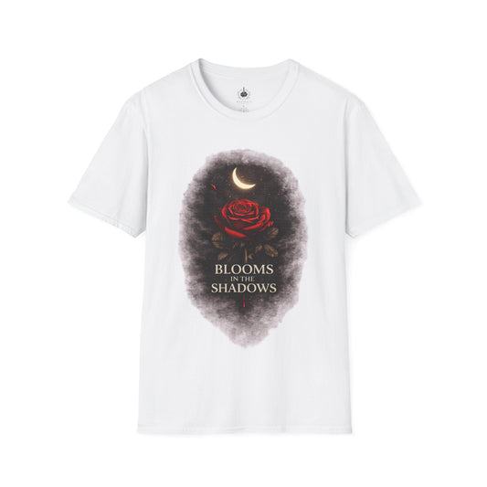 🌙🌹 Blooms in the Shadows – Gothic Dark Romance T-Shirt