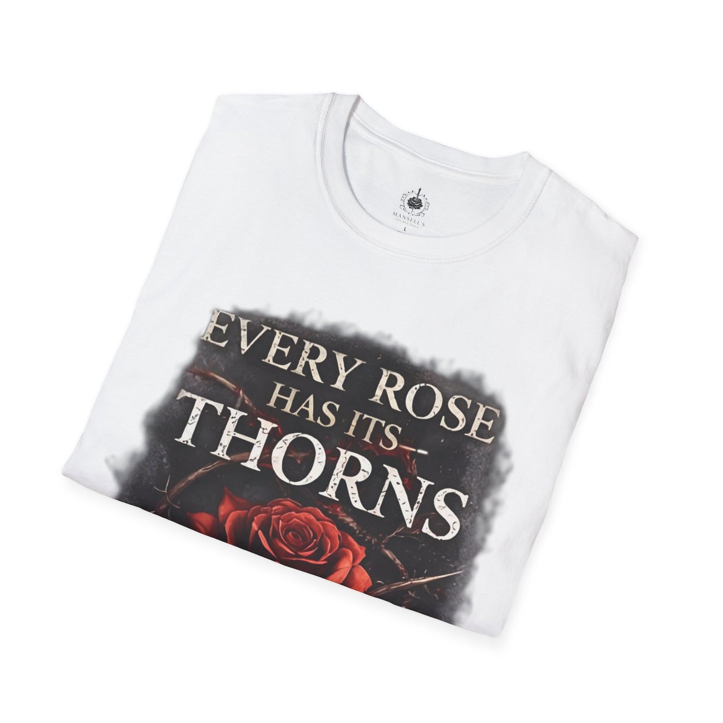 🌹 Every Rose Has Its Thorns – Dark Romance Gothic T-Shirt