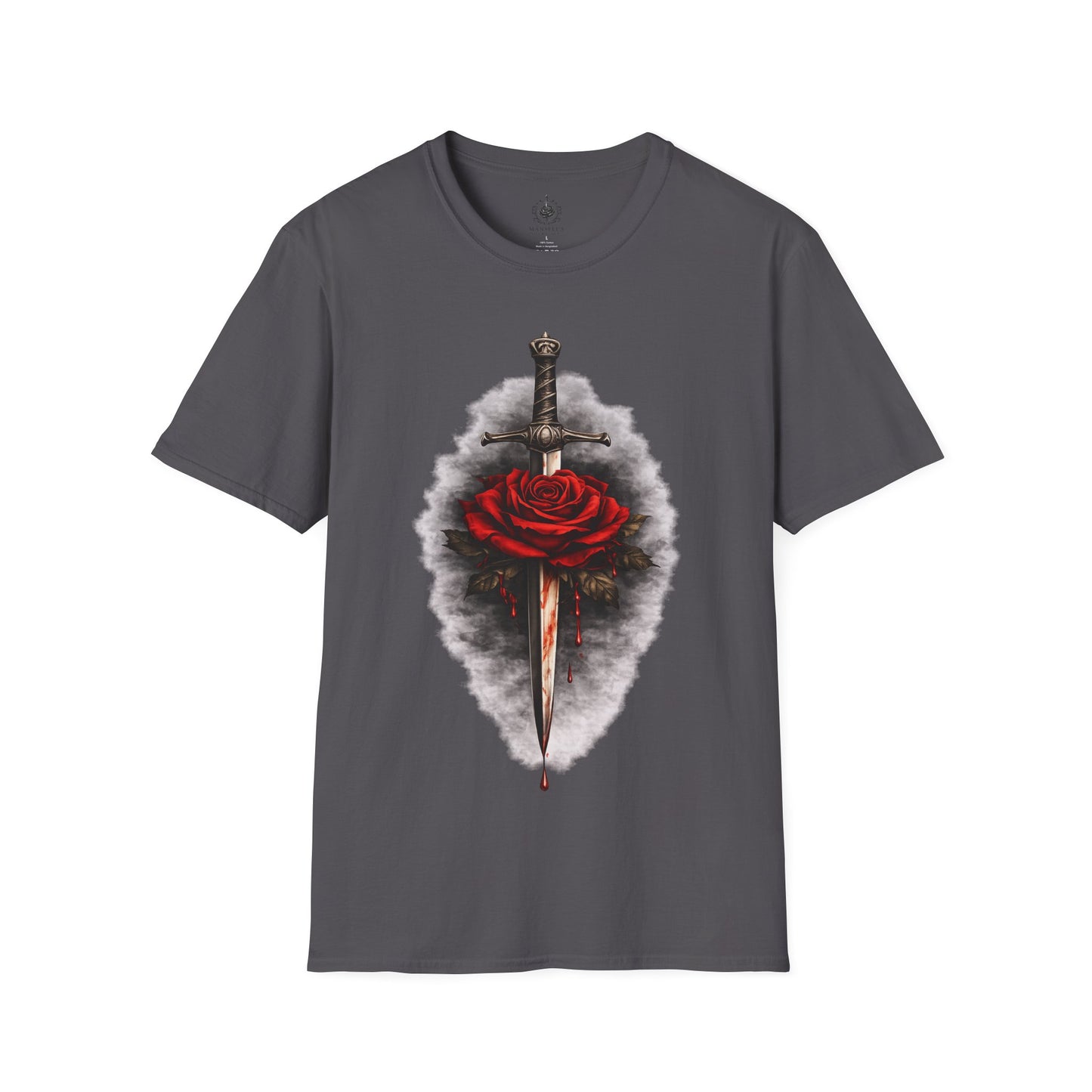 🗡️🌹 Dagger & Rose – Dark Romance Symbolic T-Shirt