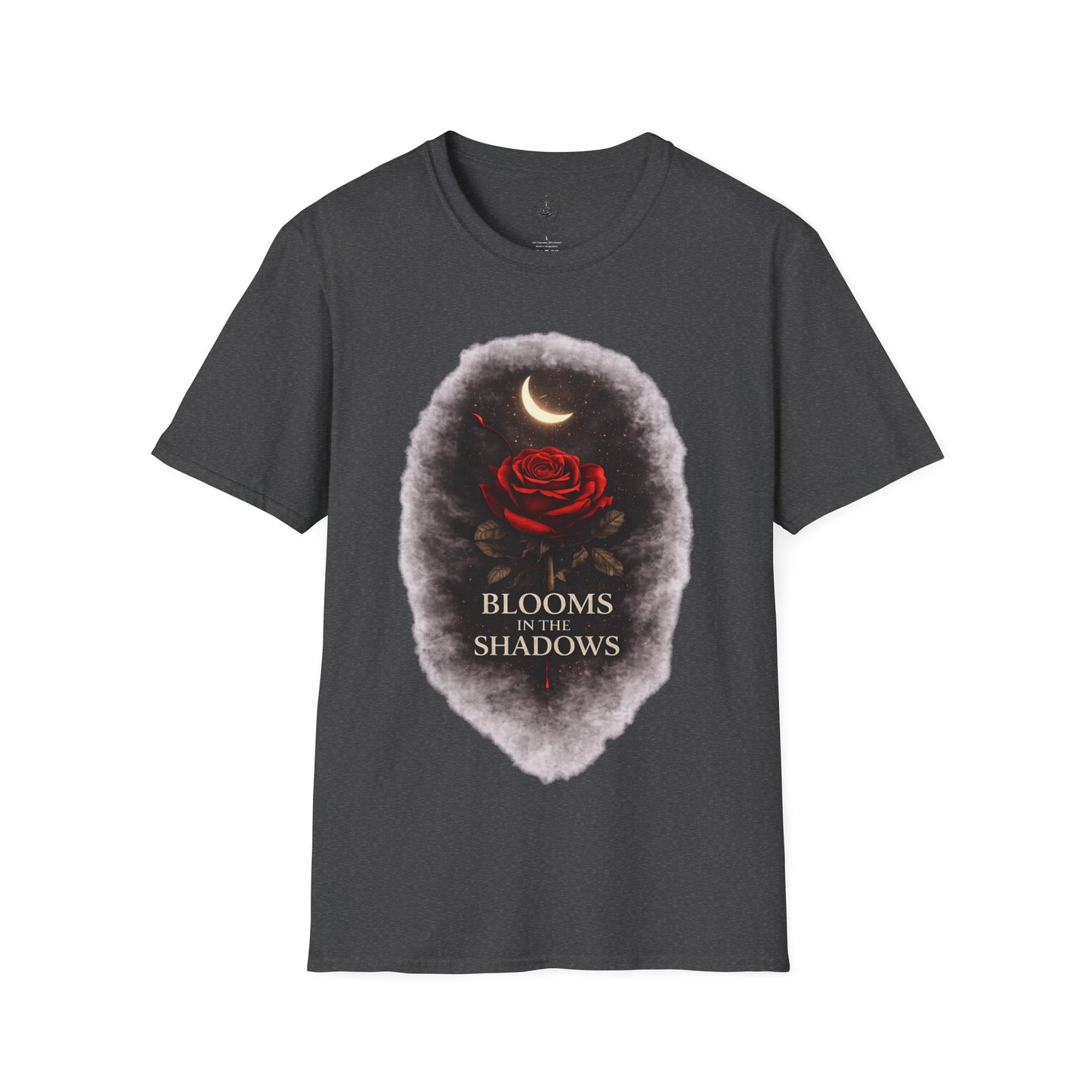 🌙🌹 Blooms in the Shadows – Gothic Dark Romance T-Shirt