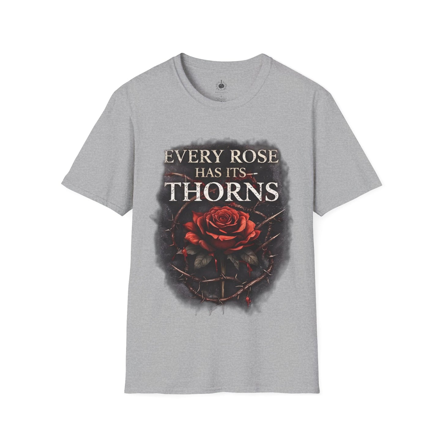 🌹 Every Rose Has Its Thorns – Dark Romance Gothic T-Shirt