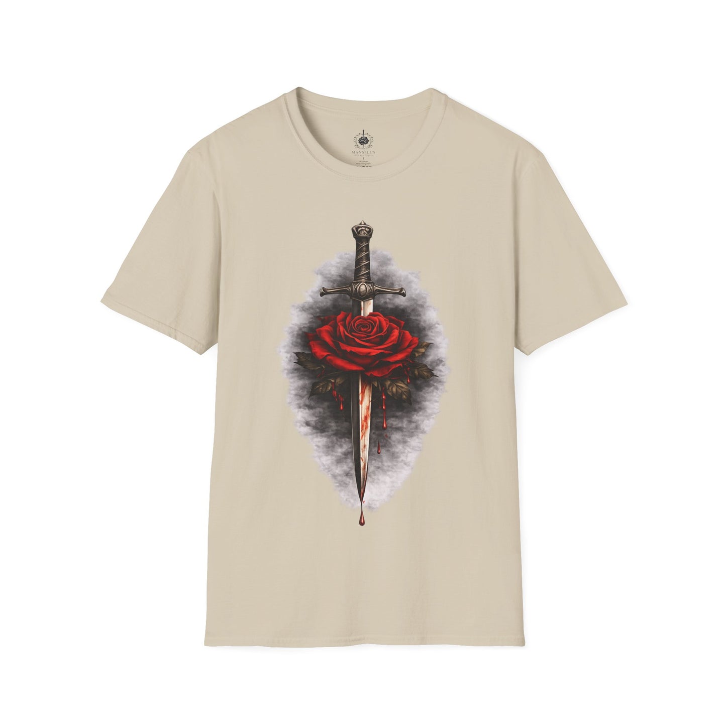 🗡️🌹 Dagger & Rose – Dark Romance Symbolic T-Shirt