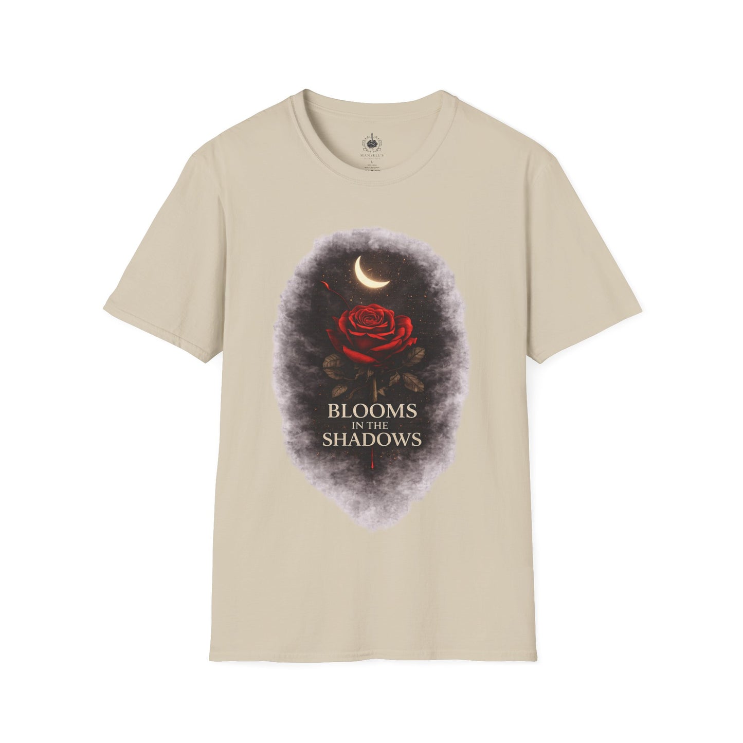 🌙🌹 Blooms in the Shadows – Gothic Dark Romance T-Shirt