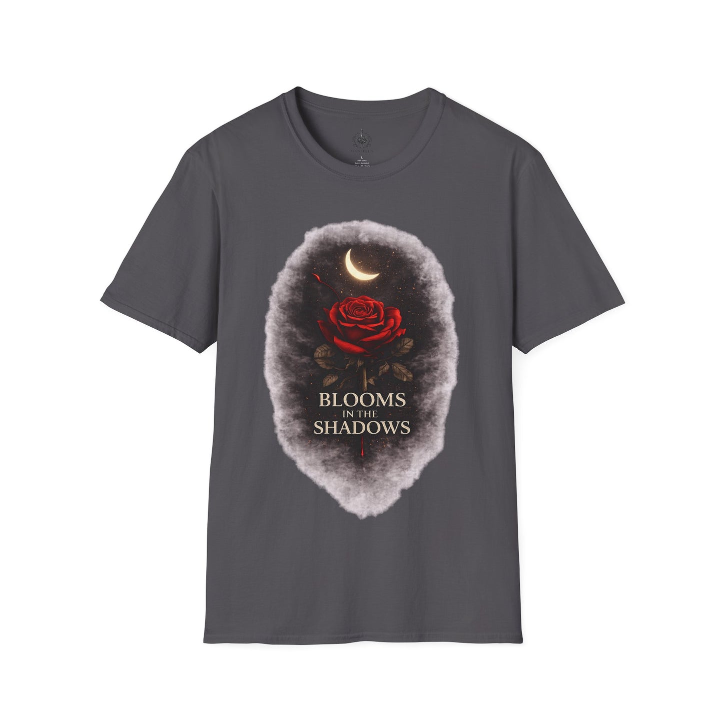 🌙🌹 Blooms in the Shadows – Gothic Dark Romance T-Shirt