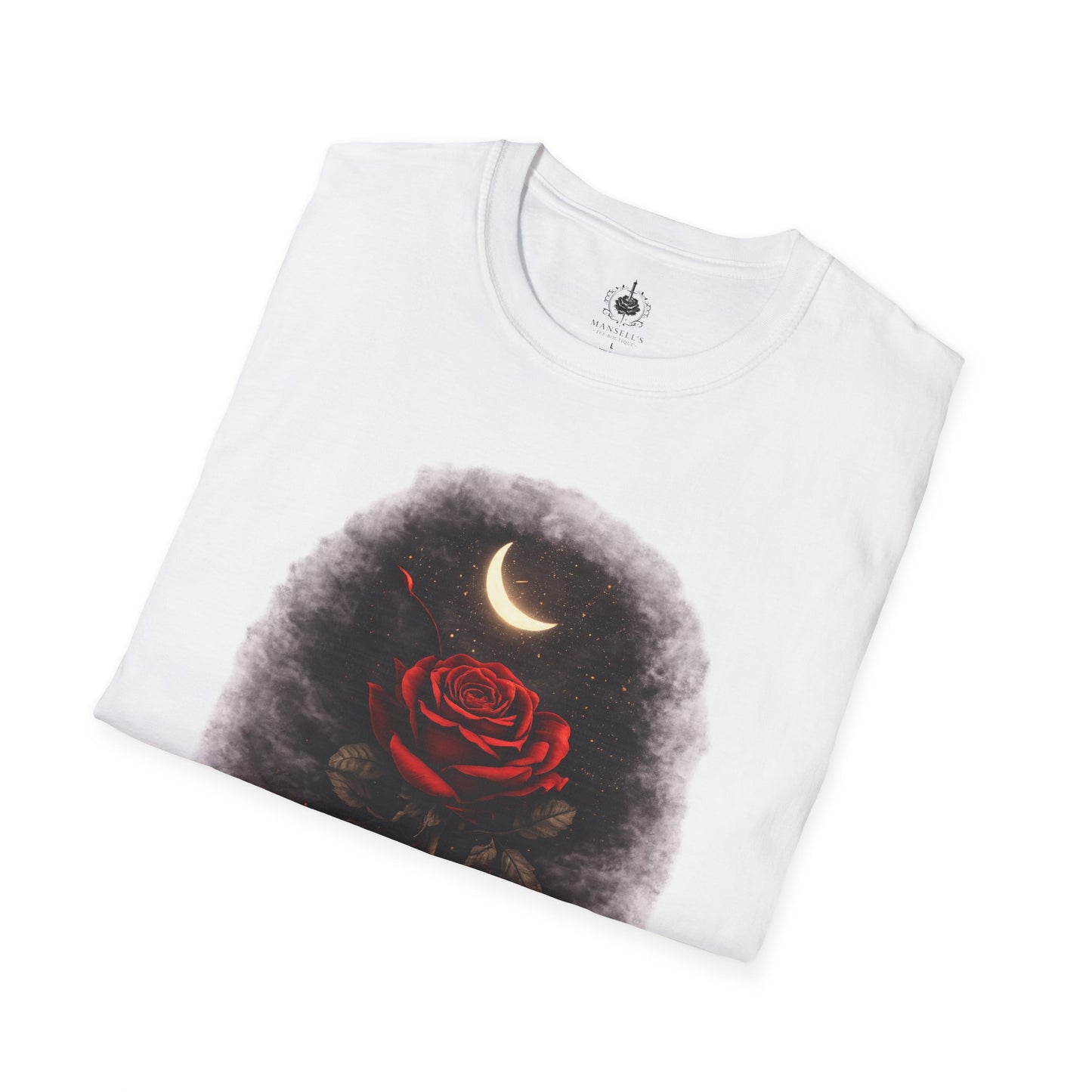 🌙🌹 Blooms in the Shadows – Gothic Dark Romance T-Shirt