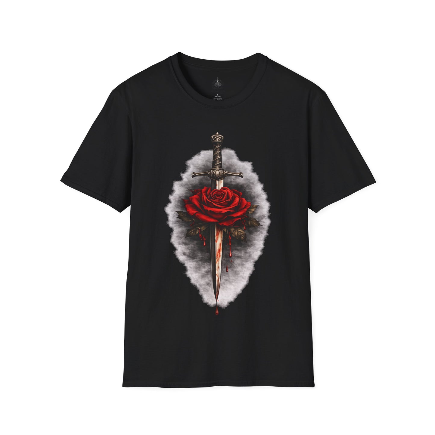 🗡️🌹 Dagger & Rose – Dark Romance Symbolic T-Shirt