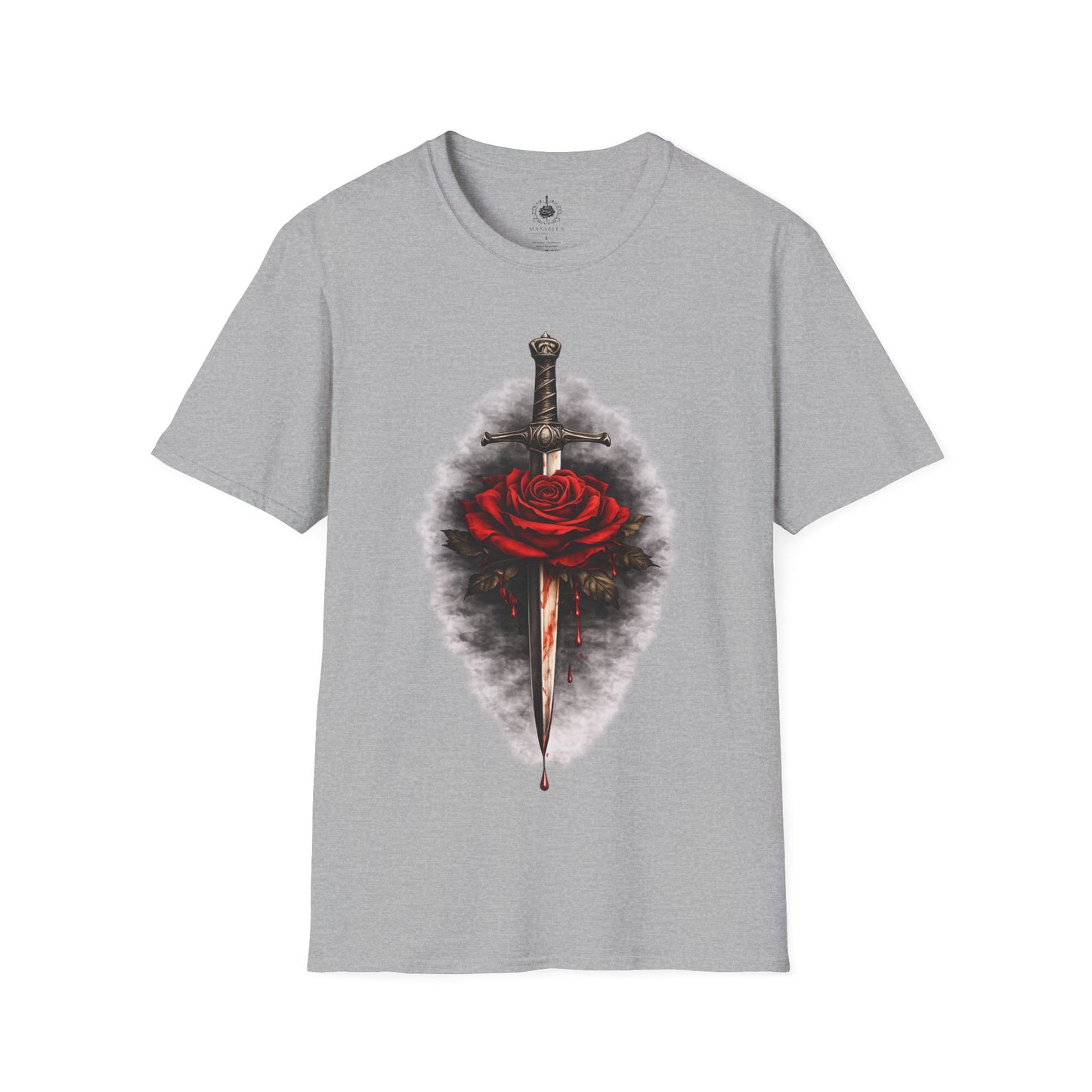 🗡️🌹 Dagger & Rose – Dark Romance Symbolic T-Shirt