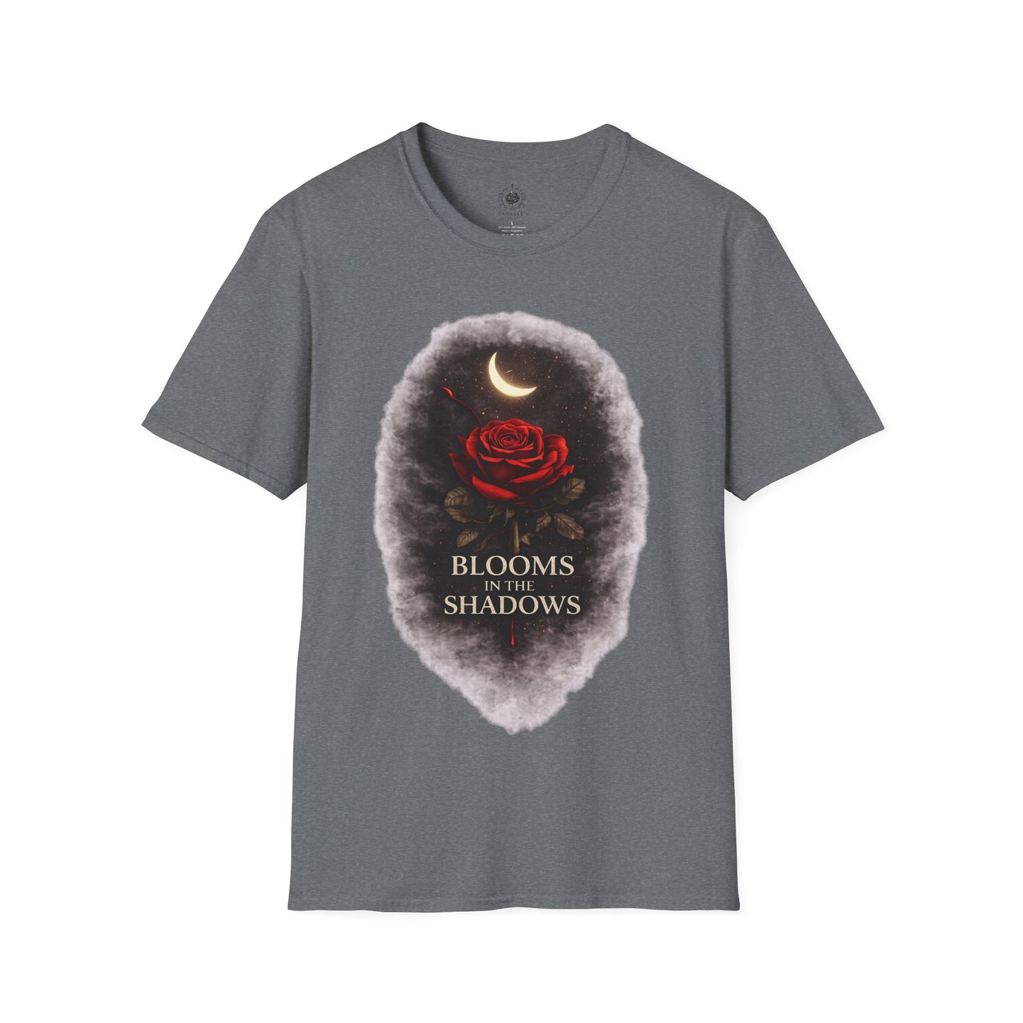 🌙🌹 Blooms in the Shadows – Gothic Dark Romance T-Shirt
