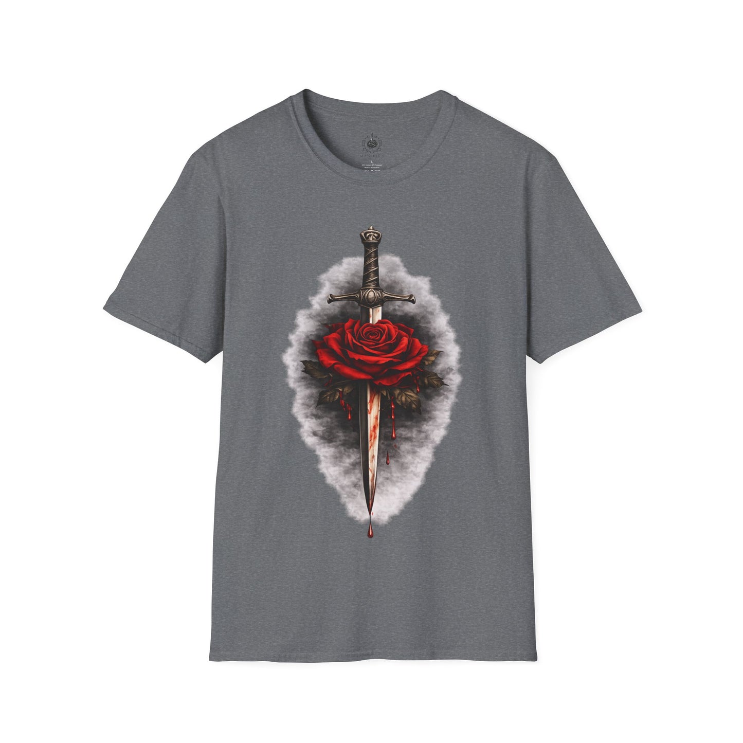 🗡️🌹 Dagger & Rose – Dark Romance Symbolic T-Shirt