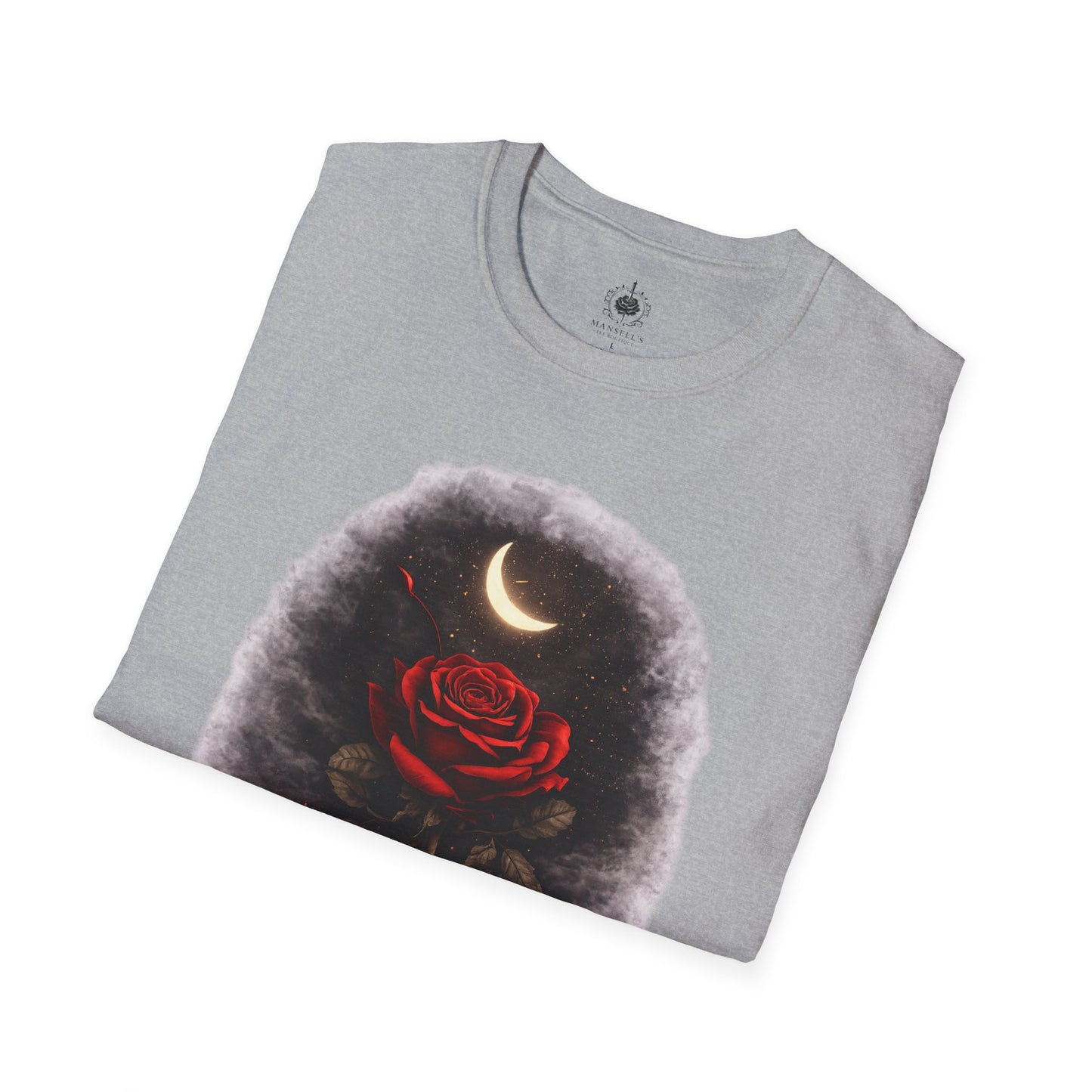🌙🌹 Blooms in the Shadows – Gothic Dark Romance T-Shirt