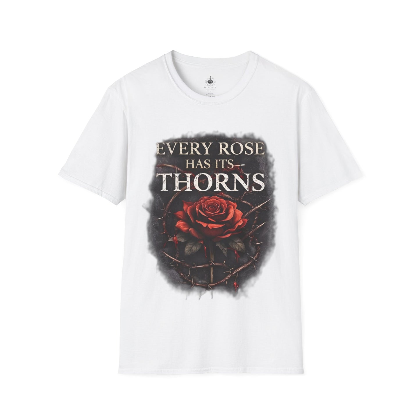 🌹 Every Rose Has Its Thorns – Dark Romance Gothic T-Shirt