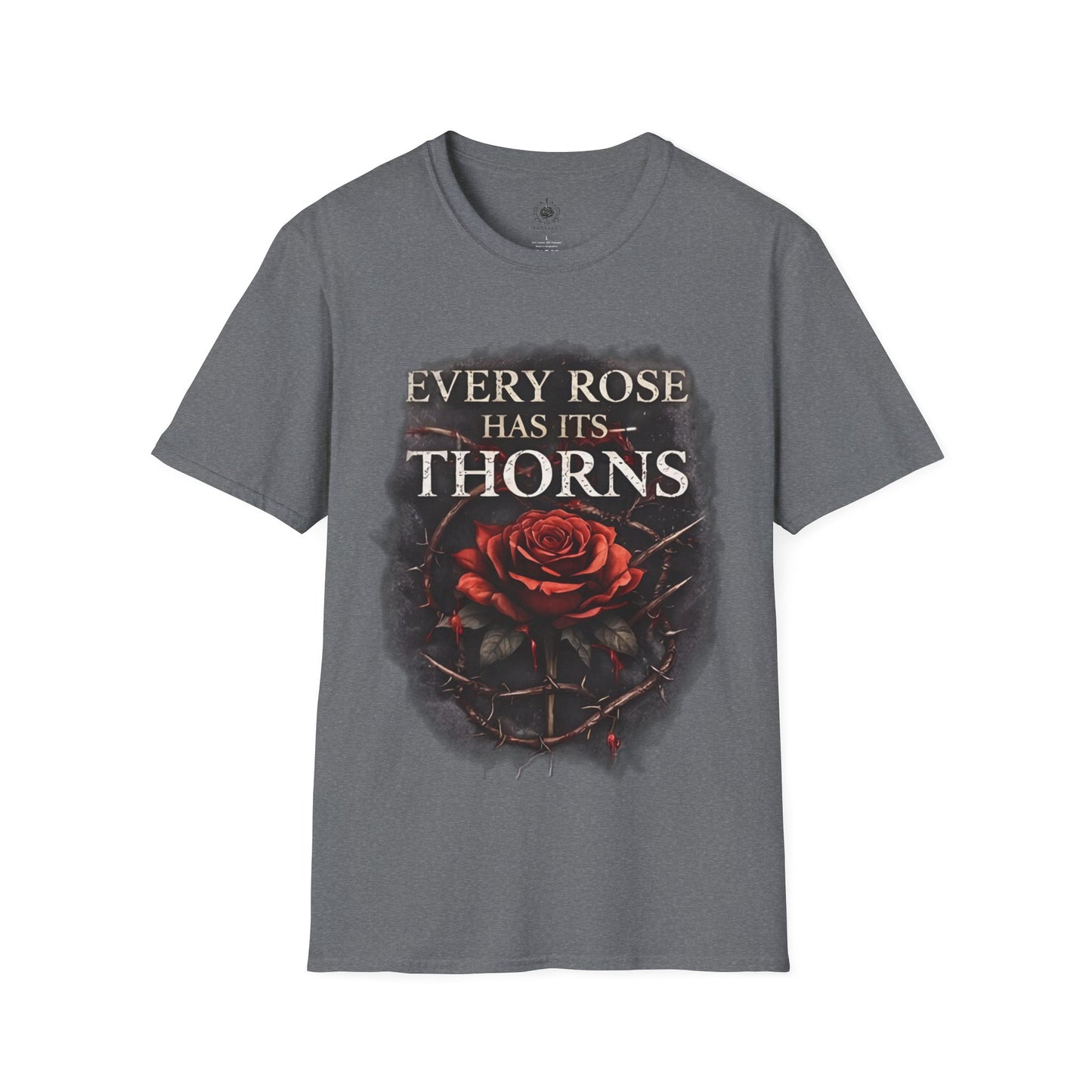 🌹 Every Rose Has Its Thorns – Dark Romance Gothic T-Shirt