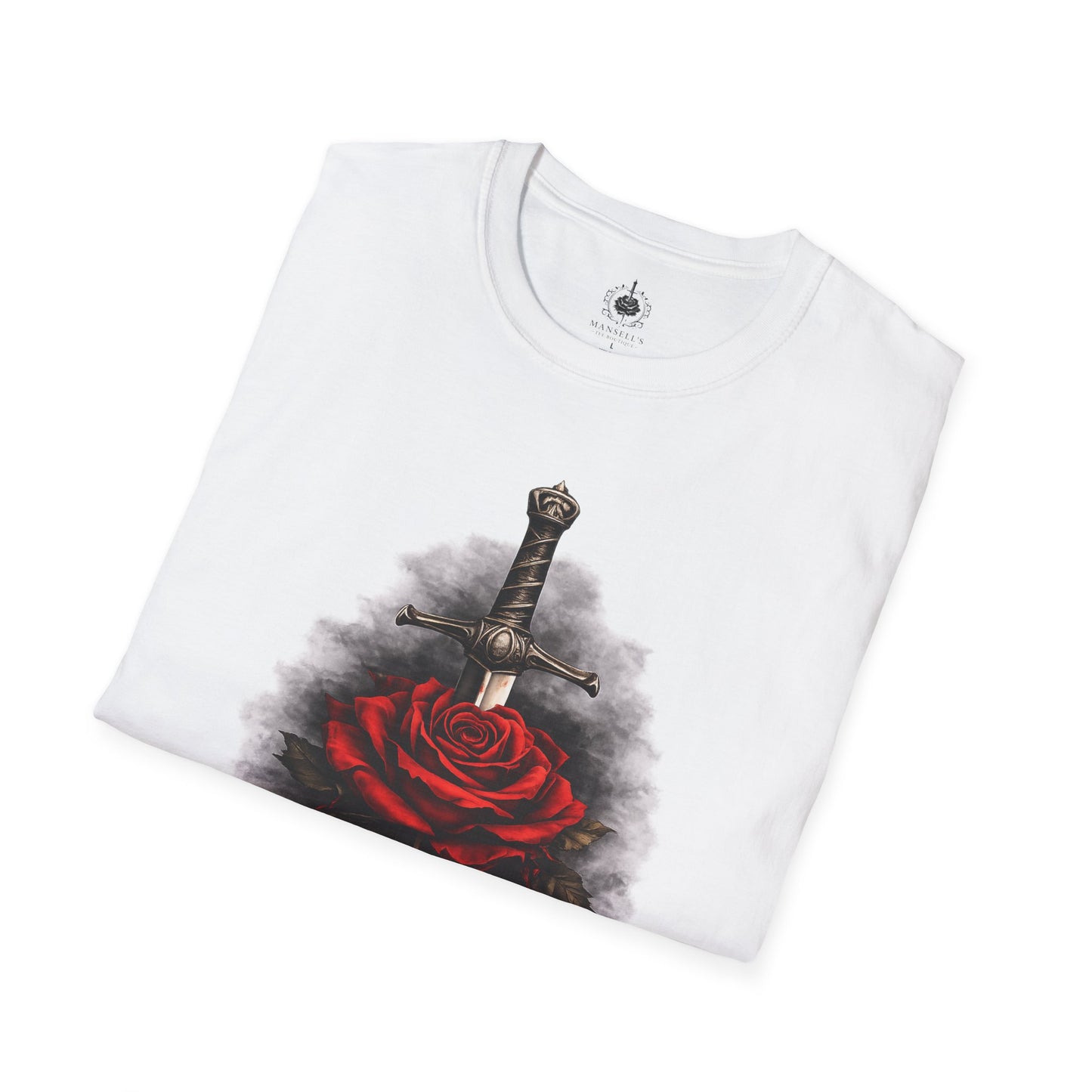 🗡️🌹 Dagger & Rose – Dark Romance Symbolic T-Shirt