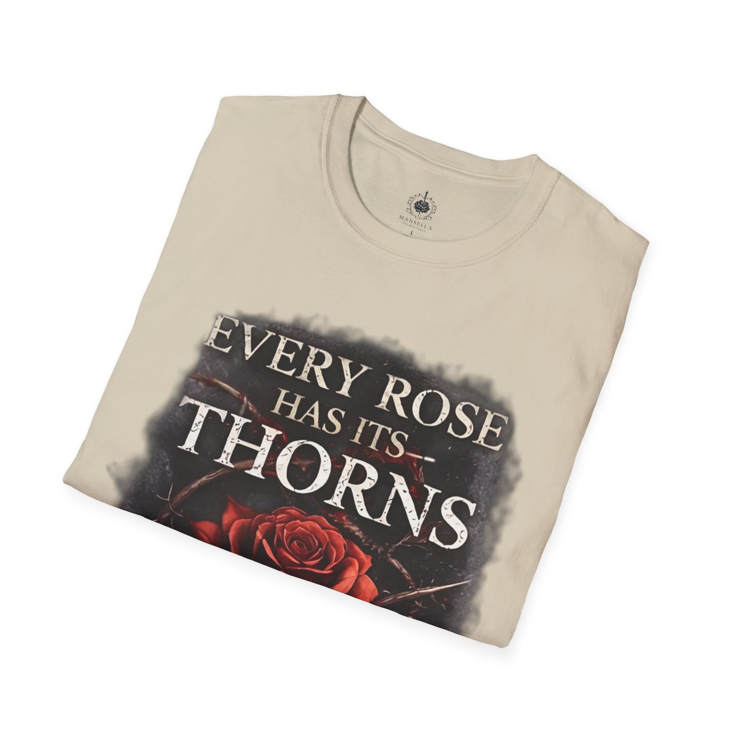 🌹 Every Rose Has Its Thorns – Dark Romance Gothic T-Shirt
