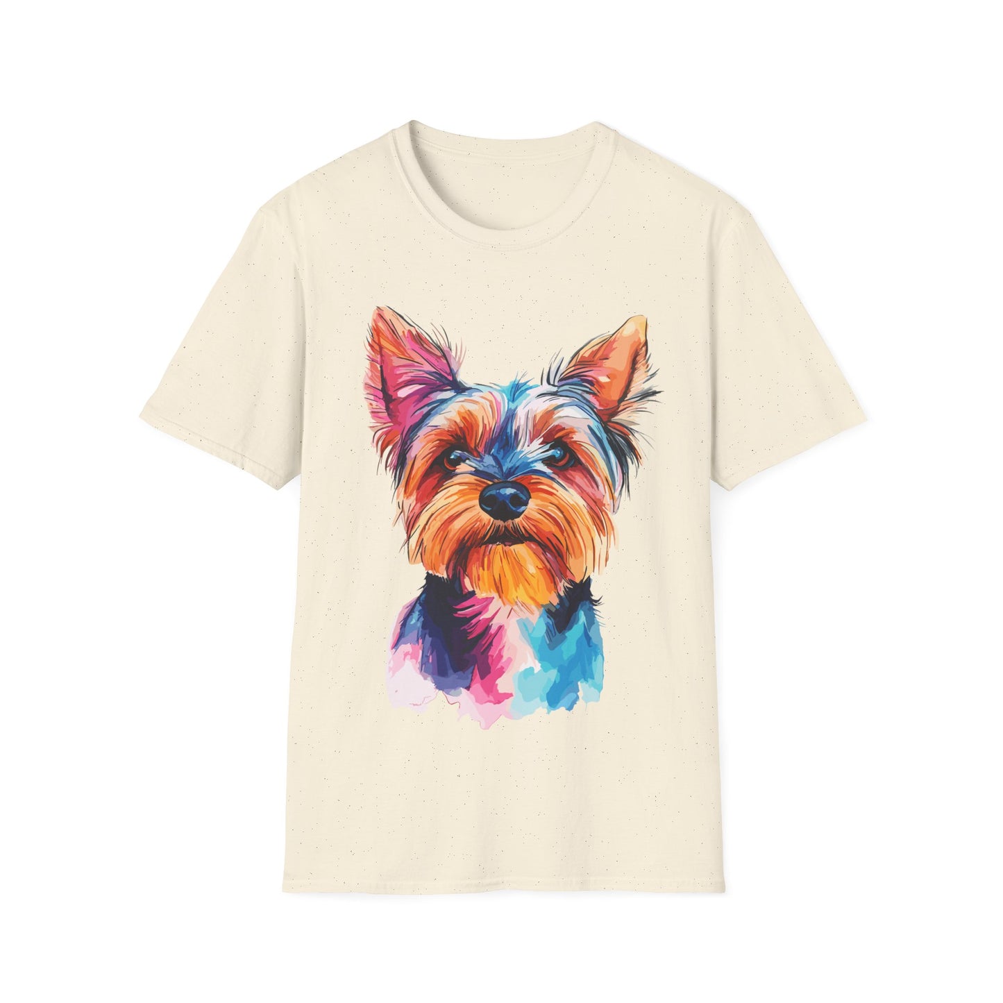 Watercolour Yorkshire Terrier T-Shirt - Dog Mom, Cute Dog Lover Gift, Softstyle Tee, Animal Print Shirt, Pet Owner Apparel